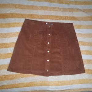 Rust Color Corduroy Skirt NWOT